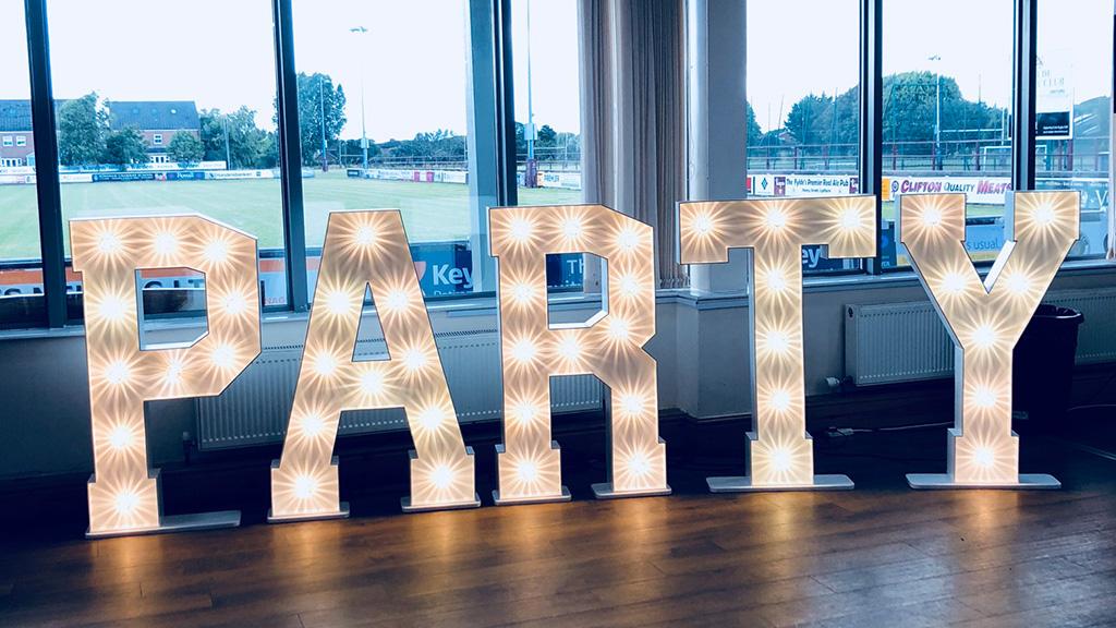 led letters for party