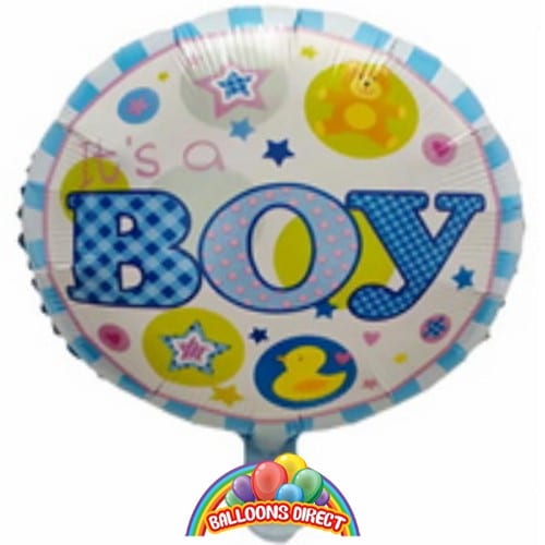 its a boy new baby foil balloon