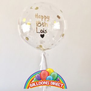custom 22" name bubble balloon from balloons direct