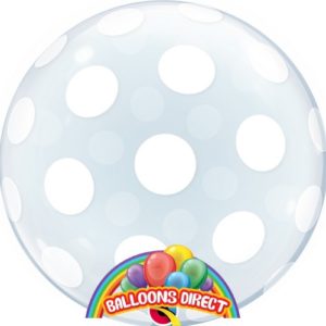 custom 22" polka dots bubble balloon from balloons direct
