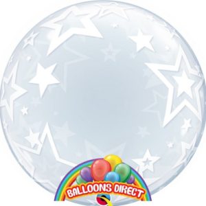 custom 22" stars bubble balloon from balloons direct