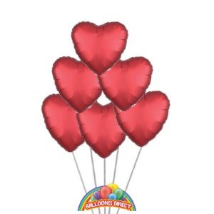 Red Heart Balloon Bouquet