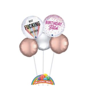 Our Happy birthday rude balloon bouquet from Balloonsdirect.ie