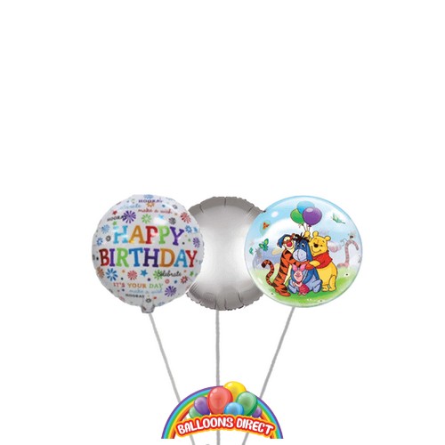 Winnie the Pooh Birthday Balloon Bouquet - Balloons Direct Ireland