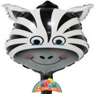 zebra head foil balloon